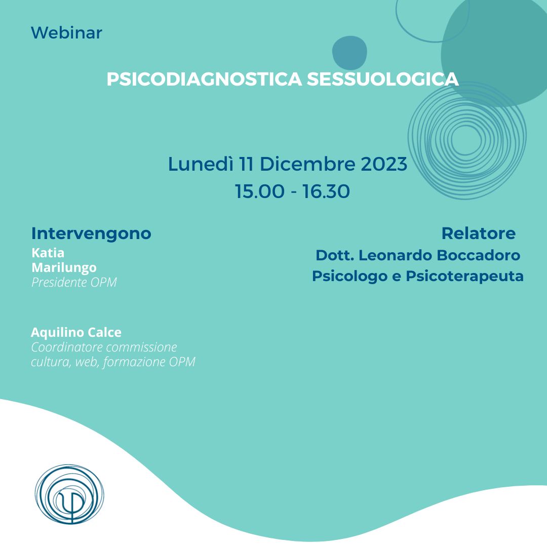 “PSICODIAGNOSTICA SESSUOLOGICA”